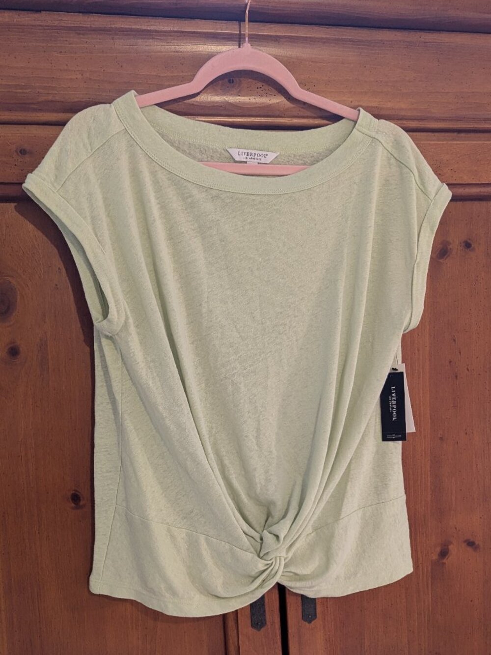 Liverpool Twist Front Top, Size small